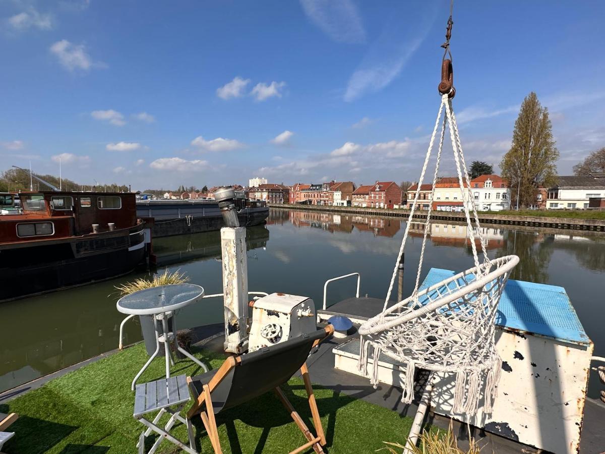 Appartement marinier dans Péniche Louise Michel Douai Extérieur photo